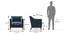 Othello Fabric Lounge Chair (Davos Plus) by Urban Ladder - Design 1 Dimension - 656516