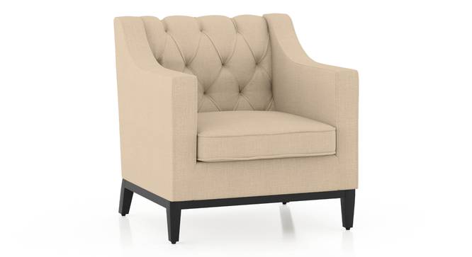 Othello Fabric Lounge Chair (Birch Beige) by Urban Ladder - Design 1 Side View - 656519