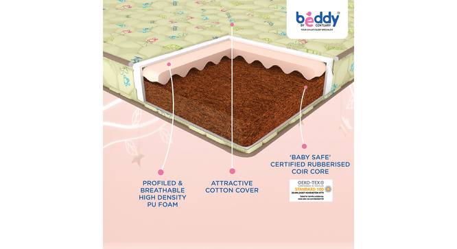 Beddy Blossom Single Kids/Bunk Bed Natural Coir Foam Mattress with Free Protector (4 in Mattress Thickness (in Inches), 72 x 36 in Mattress Size) by Urban Ladder - Cross View Design 1 - 656570