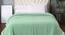 Rivka Green Solid 220 GSM Synthetic Fiber Double Bed Blanket (Mint Green) by Urban Ladder - Front View Design 1 - 656825