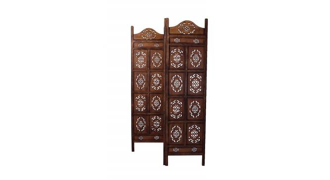 Christiane Solid Wood Room Divider (Brown) by Urban Ladder - Front View Design 1 - 656868