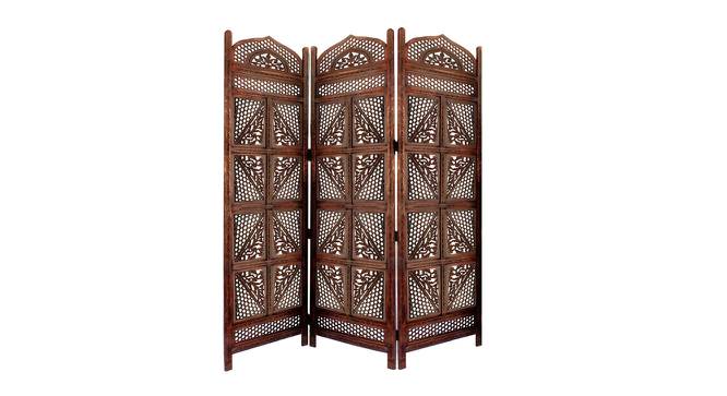 Nelly Solid Wood Room Divider (Brown) by Urban Ladder - Front View Design 1 - 656886