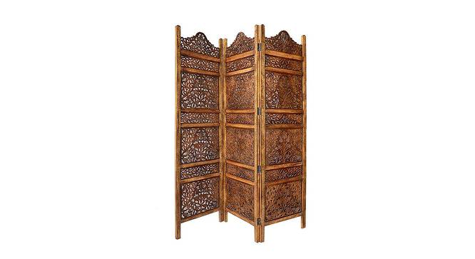 Selma Solid Wood Room Divider (Brown) by Urban Ladder - Front View Design 1 - 656890