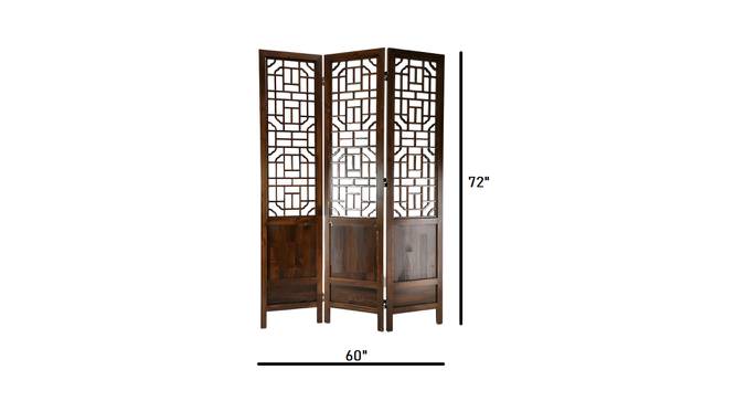 Gertrude Solid Wood Room Divider (Brown) by Urban Ladder - Design 1 Dimension - 656911