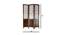 Gertrude Solid Wood Room Divider (Brown) by Urban Ladder - Design 1 Dimension - 656911
