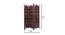Ida Solid Wood Room Divider (Brown) by Urban Ladder - Design 1 Dimension - 656914