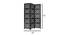 Isabella Solid Wood Room Divider (Brown) by Urban Ladder - Design 1 Dimension - 656915