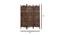 Kate Solid Wood Room Divider (Brown) by Urban Ladder - Design 1 Dimension - 656916