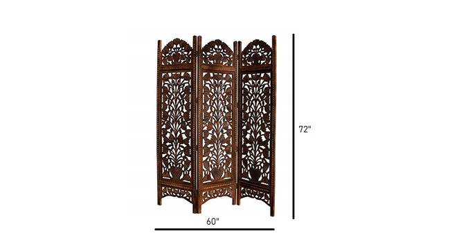 Marguerite Solid Wood Room Divider (Brown) by Urban Ladder - Design 1 Dimension - 656919