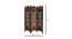 Marguerite Solid Wood Room Divider (Brown) by Urban Ladder - Design 1 Dimension - 656919
