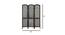 Susie Solid Wood Room Divider (Brown) by Urban Ladder - Design 1 Dimension - 656922
