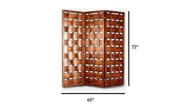 Sylvia Solid Wood Room Divider (Brown) by Urban Ladder - Design 1 Dimension - 656923