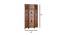 Aung Solid Wood Room Divider (Brown) by Urban Ladder - Design 1 Dimension - 656927