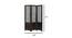 Doris Solid Wood Room Divider (Brown) by Urban Ladder - Design 1 Dimension - 656932