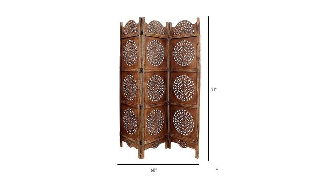 Elfriede Solid Wood Room Divider (Brown) by Urban Ladder - Design 1 Dimension - 656934