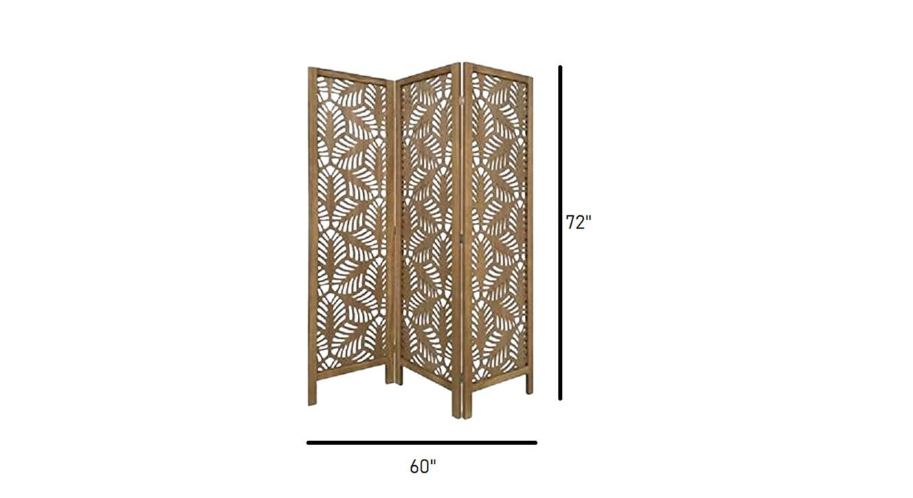 Solid Wood Room Divider in Brown Colour Urban Ladder