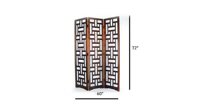 Jody Solid Wood Room Divider (Brown) by Urban Ladder - Design 1 Dimension - 656940