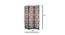Jody Solid Wood Room Divider (Brown) by Urban Ladder - Design 1 Dimension - 656940