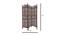 Linda Solid Wood Room Divider (Brown) by Urban Ladder - Design 1 Dimension - 656941