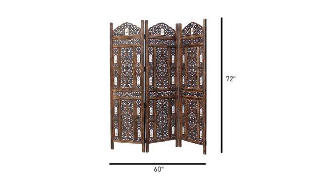 Maria Solid Wood Room Divider (Brown) by Urban Ladder - Design 1 Dimension - 656943