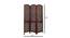 Rosalyn Solid Wood Room Divider (Brown) by Urban Ladder - Design 1 Dimension - 656947
