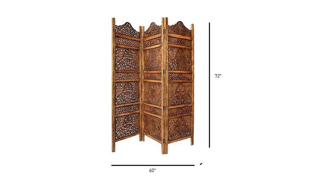 Selma Solid Wood Room Divider (Brown) by Urban Ladder - Design 1 Dimension - 656948