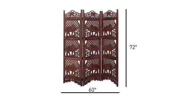 Teresa Solid Wood Room Divider (Brown) by Urban Ladder - Design 1 Dimension - 656951