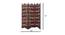 Teresa Solid Wood Room Divider (Brown) by Urban Ladder - Design 1 Dimension - 656951