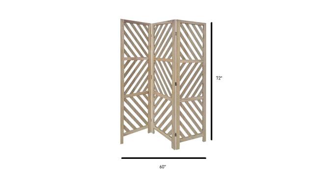 Wangari Solid Wood Room Divider (Brown) by Urban Ladder - Design 1 Dimension - 656953