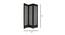 Archie Solid Wood Room Divider (Brown) by Urban Ladder - Design 1 Dimension - 656956