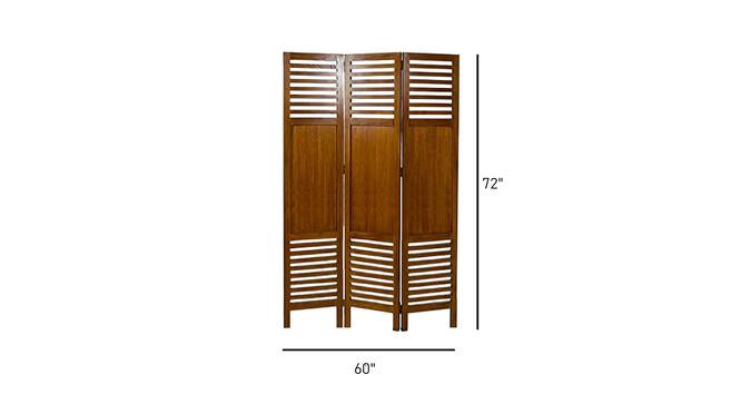 Clark Solid Wood Room Divider (Brown) by Urban Ladder - Design 1 Dimension - 656960