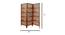 Frank Solid Wood Room Divider (Brown) by Urban Ladder - Design 1 Dimension - 656961