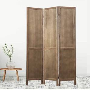 Living Storage In Bhopal Design Solid Wood Room Divider in Brown Colour