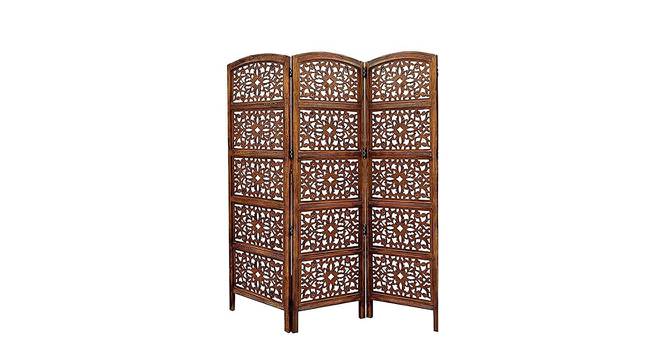 Delia Solid Wood Room Divider (Brown) by Urban Ladder - Front View Design 1 - 656986