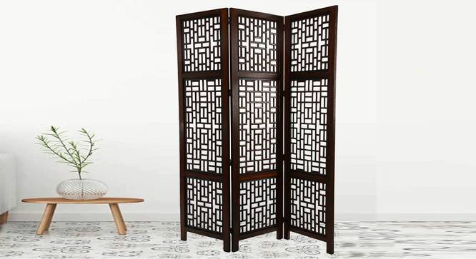 Louise Solid Wood Room Divider (Brown) by Urban Ladder - Front View Design 1 - 656997