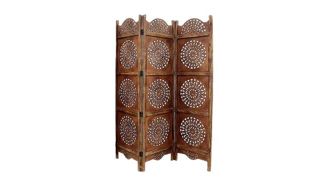 Barbara Solid Wood Room Divider (Brown) by Urban Ladder - Front View Design 1 - 657008