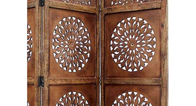 Barbara Solid Wood Room Divider (Brown) by Urban Ladder - Design 1 Side View - 657019