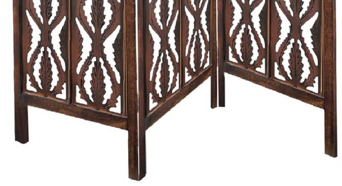 Linda Solid Wood Room Divider (Brown) by Urban Ladder - Design 1 Side View - 657027