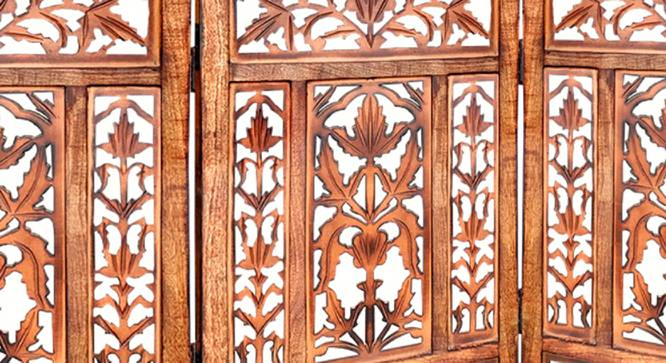 Sigrid Solid Wood Room Divider (Brown) by Urban Ladder - Design 1 Side View - 657032