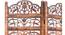 Sigrid Solid Wood Room Divider (Brown) by Urban Ladder - Ground View Design 1 - 657041