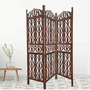 Room Divider Design Solid Wood Room Divider in Brown Colour