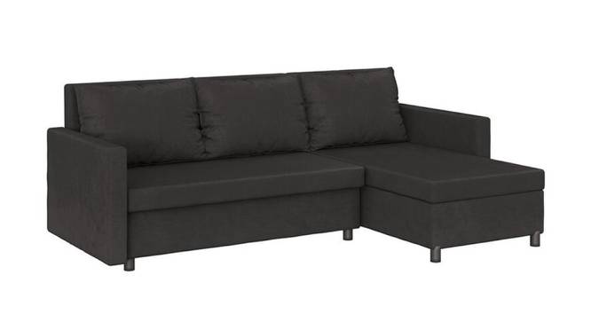 Wego 3 Seater LHS Sofa cum Bed with Storage (Dark Brown) by Urban Ladder - Front View Design 1 - 657271