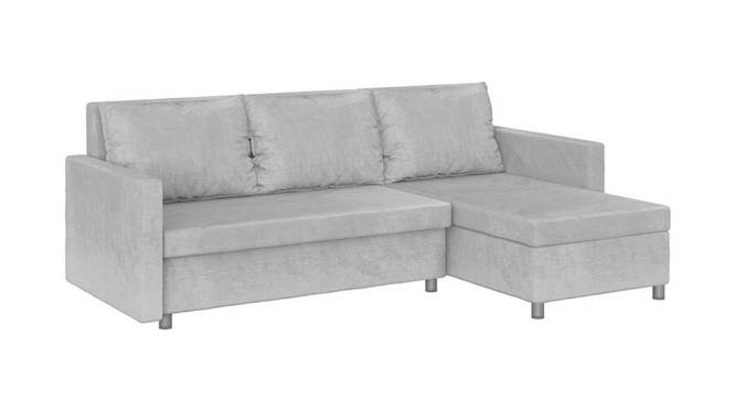 Wego 3 Seater LHS Sofa cum Bed with Storage (Grey) by Urban Ladder - Front View Design 1 - 657274
