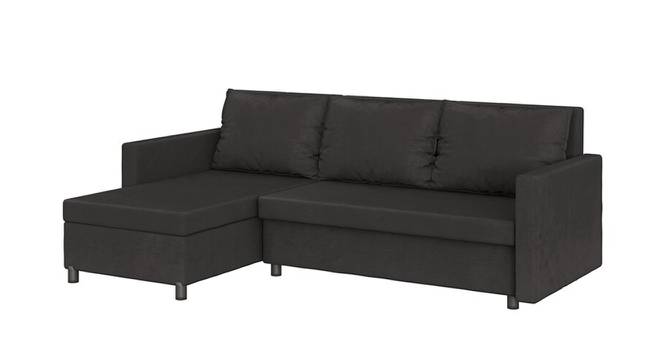 Wego 3 Seater RHS Sofa cum Bed with Storage (Dark Brown) by Urban Ladder - Front View Design 1 - 657275