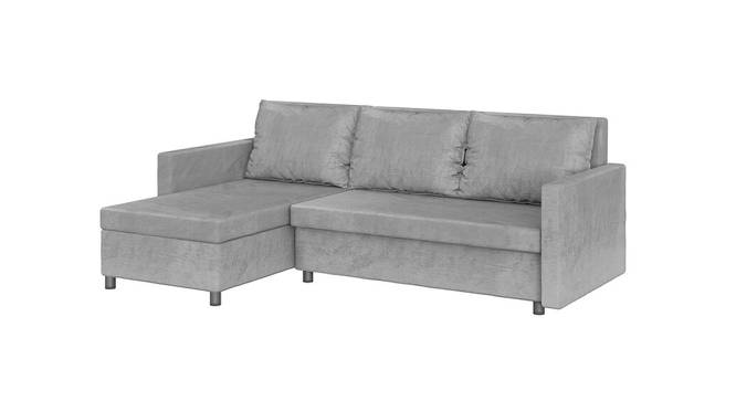 Wego 3 Seater RHS Sofa cum Bed with Storage (Grey) by Urban Ladder - Front View Design 1 - 657278