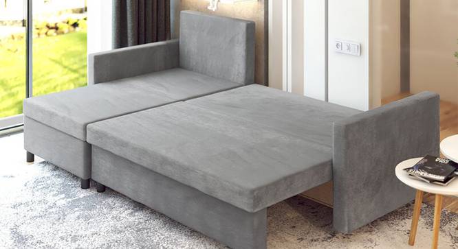 Wego 3 Seater RHS Sofa cum Bed with Storage (Grey) by Urban Ladder - Cross View Design 1 - 657292
