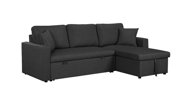 Doozy 3 Seater Sofa cum Bed with Storage (Dark Grey) by Urban Ladder - Cross View Design 1 - 657293