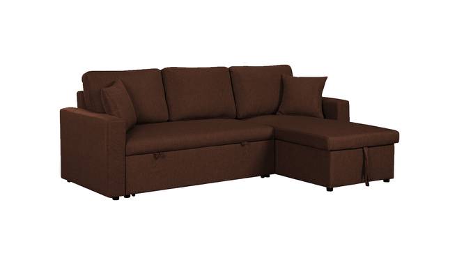 Doozy 3 Seater Sofa cum Bed with Storage (Brown) by Urban Ladder - Cross View Design 1 - 657294