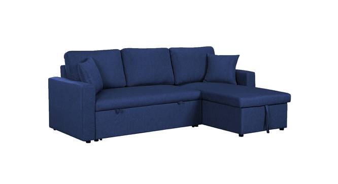 Doozy 3 Seater Sofa cum Bed with Storage (Navy Blue) by Urban Ladder - Cross View Design 1 - 657298