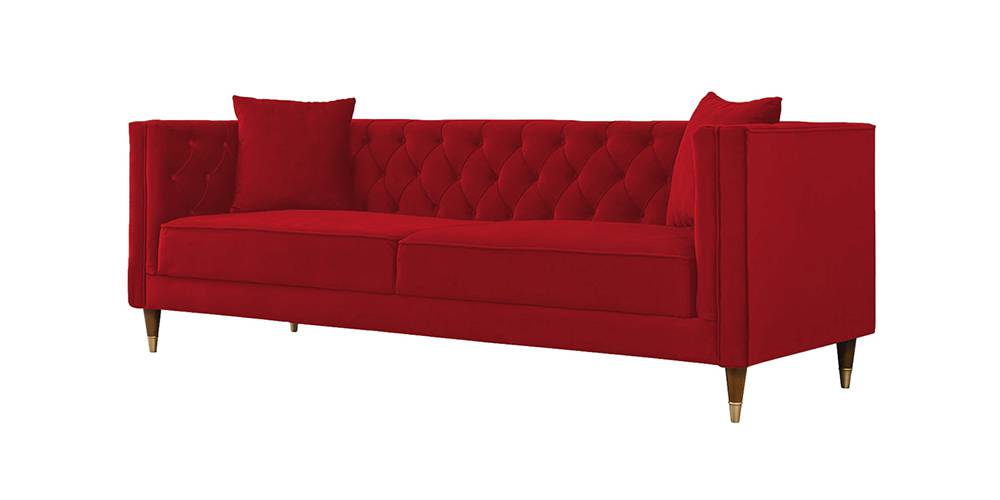 Haruko Fabric Sofa Red Urban Ladder